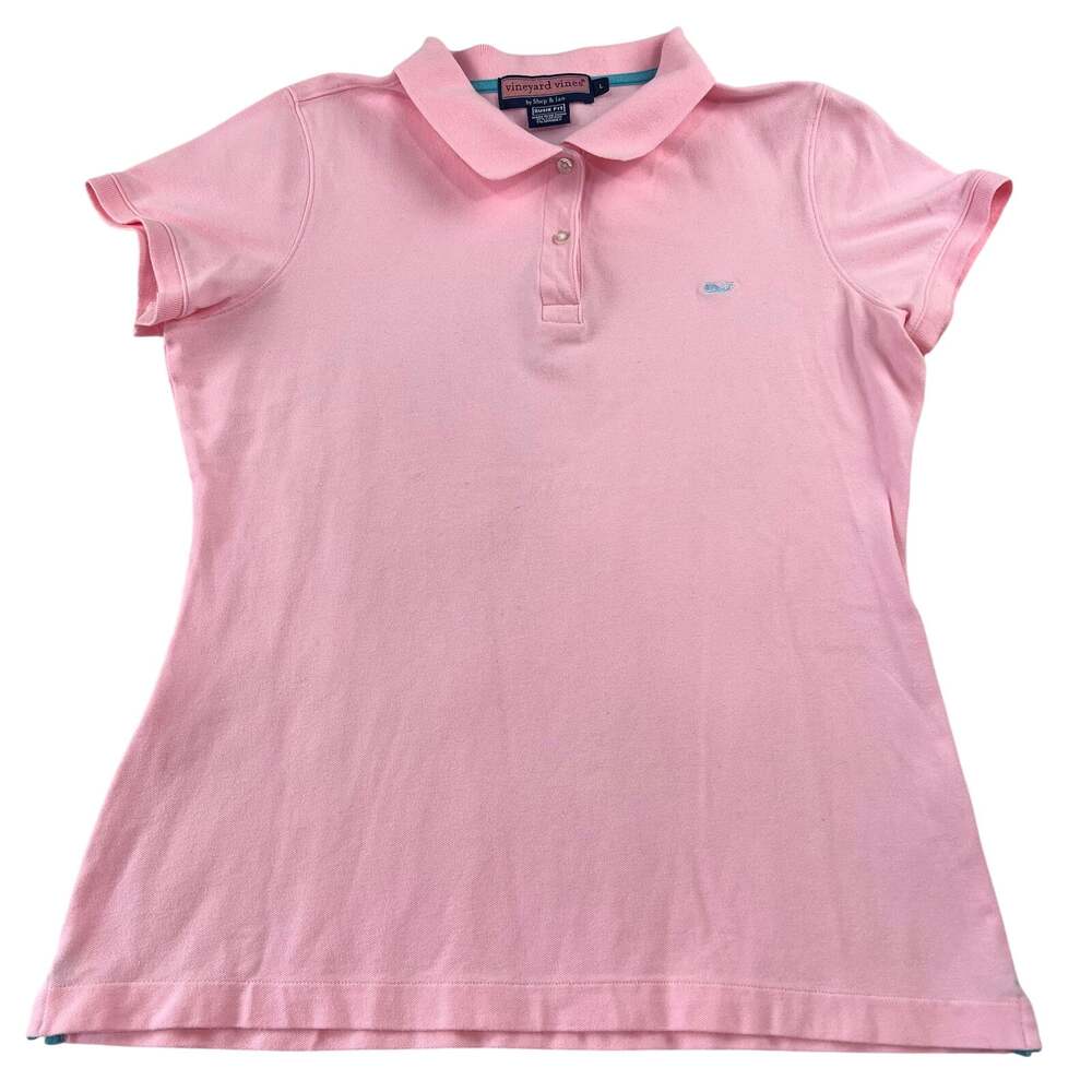 Vineyard Vines Polo Shirt Pink Women's size Large Susie Fit